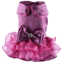 Hunde-Abendkleid Perle pink