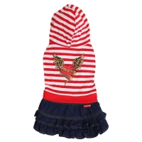 Doggydolly Kapuzenkleid Wild at Heart f�r Hunde