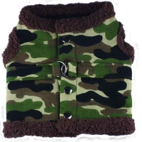 Hundesoftgeschirr Winter Camouflage gr�n