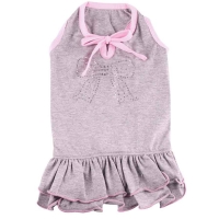 Doggydolly Hunde-Shirtkleid Strassschleifchen