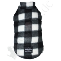 2 legs black plaid fleece