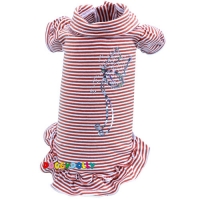 Doggydolly Hundekleid Silberschmetterling braun