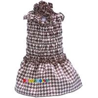 Doggydolly Tr�gerkleid Romantik braun f�r Hunde