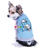 T-Shirt Panda blau