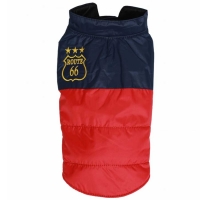 BIG DOG Winteranorak Route 66 blau-rot