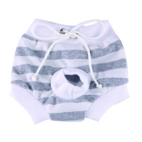Sanitary white grey stripe