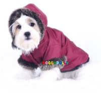 Manteau d'hiver rouge 