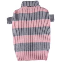 Hundepullover pink-gestreift