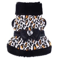 Hunde- Mantelkleid Leopard wei�