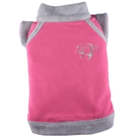 Veste polaire tigre rose
