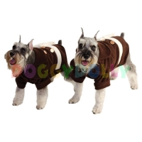 Hundemantel Fleece braun