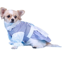 Dirndl blau-wei� gestreift