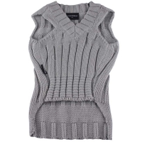 Hundestrickpulli grau