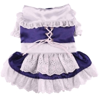 Dirndl Satin blau