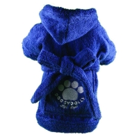 Bademantel Doggydolly blau