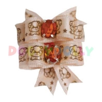 Schleife Teddy creme 2er Set