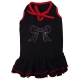 Hundekleid Schleifchen schwarz