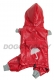 Hunde-Regenmantel 4 Pfoten rot