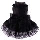 Hunde-Abendkleid R�schen schwarz