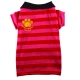 Polo rouge � rayures
