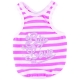 Hunde-Tanktop Big Love pink gestreift