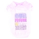 Hundeshirt Future bright wei� boy