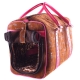 Hunde-Tragetasche braun-pink