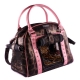 Hunde-Tragetasche schwarz-rosa