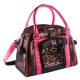 Hunde-Tragetasche schwarz-pink