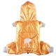 Light lined raincoat 4 legs orange