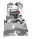 Hundeshirt Camouflage-Jeansrock wei�