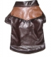 Leder Cowboyjacke dunkelbraun