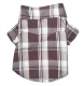 Brown plaid shirt