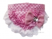 Pink plaid bandana