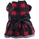 Red plaid dress