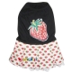 Robe d'�t� noire � motif de fraises