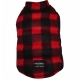 Big dog red plaid fleece