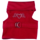 Hundesoftgeschirr Stretch Heart rot