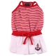 Robe marine rouge