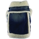 Hundejeansjacke Winter dunkelblau-cr�me
