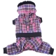 Hundewintermantel 4 Pfoten Karo pink