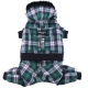 Green plaid 4 legs