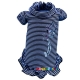 Robe bleue papillon