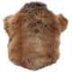 Manteau de fourrure brun