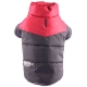 Hundejacke gesteppt schwarz-rot