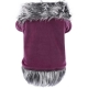 Velvet jacket with fur