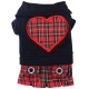 Black heart plaid