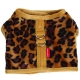 Brown leopard harness