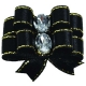 Schleife schwarz gestreift 2er Set