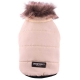 Hundeparka beige mit Fellkragen